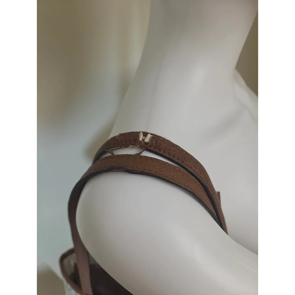 Michael Kors Voyager East West Tote Bag White MK Monogram Brown Trim